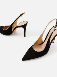 Slingback Pump 85mm,GIANVITO ROSSI,BLACK MEKONG,Image 2