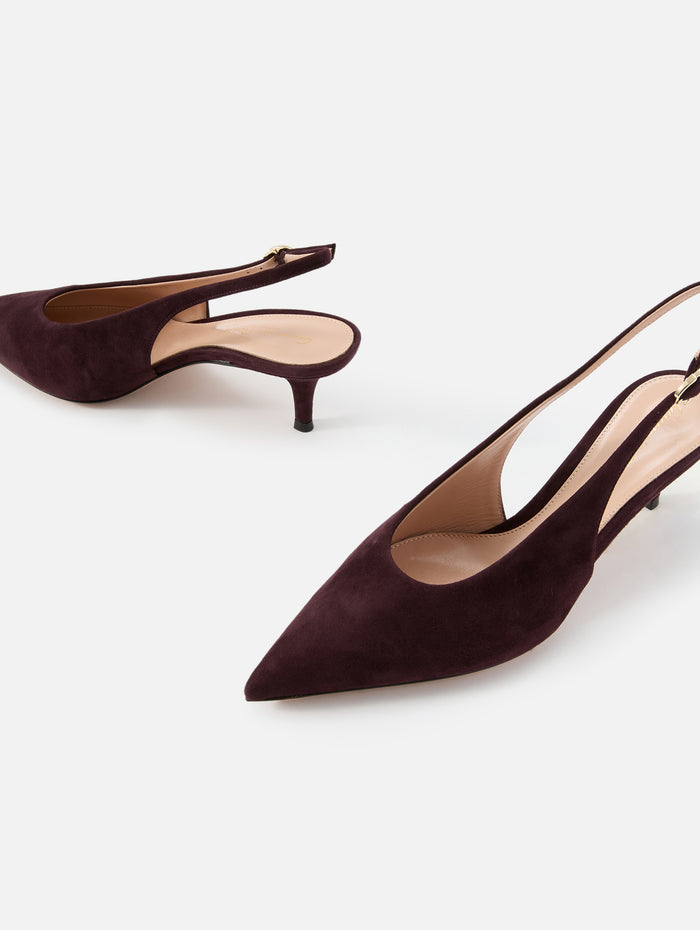 Slingback Pump 55mm,GIANVITO ROSSI,BROWN,Image 1