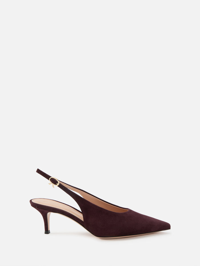Slingback Pump 55mm,GIANVITO ROSSI,BROWN,Image 1