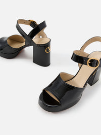 Fawcette Sandal,VALENTINO GARAVANI,NERO,Image 2