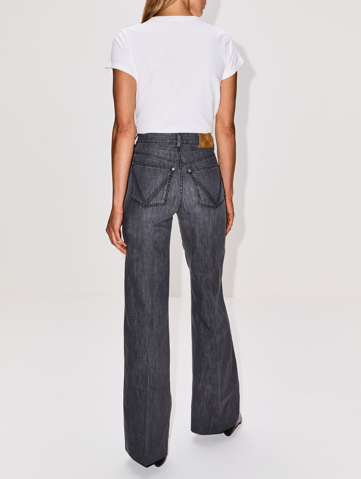 Palazzo Jean,BOTTEGA VENETA,WASHED BLACK,Image 3