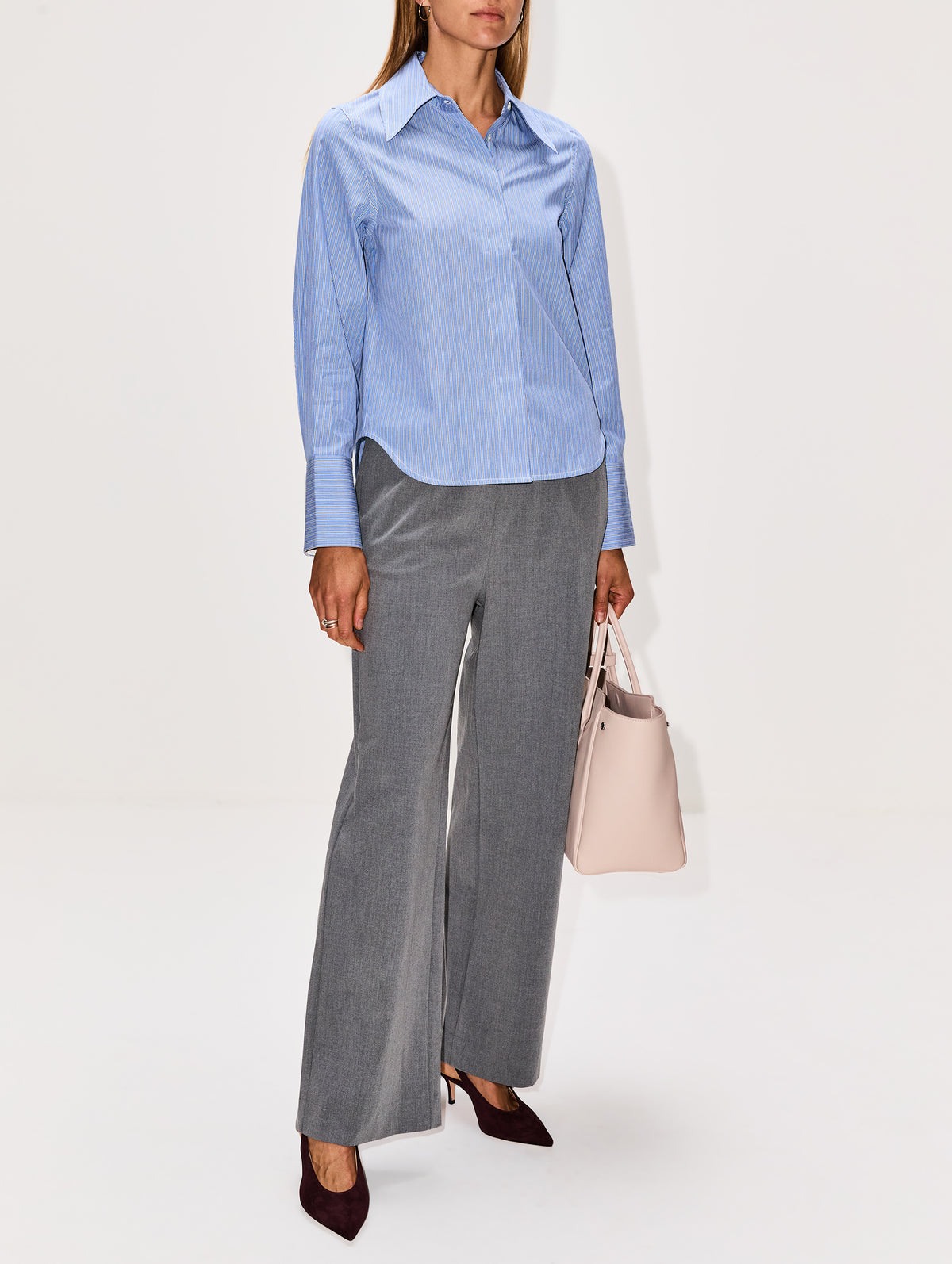 Fitted Classic Shirt,CO,BLUE MULTI,Image 2