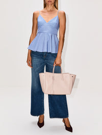 Basque Top,CO,BLUE MULTI,Image 2