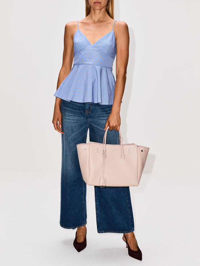 Basque Top,CO,BLUE MULTI,Image 1