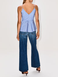 Basque Top,CO,BLUE MULTI,Image 3