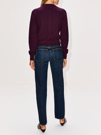 Everheart Cardigan,KHAITE,PLUM,Image 3