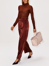 Brynn Pull On Wide Leg Pant,SABLYN,MAHOGANY,Image 3