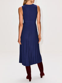 Elyse Dress,STAUD,NAVY,Image 4