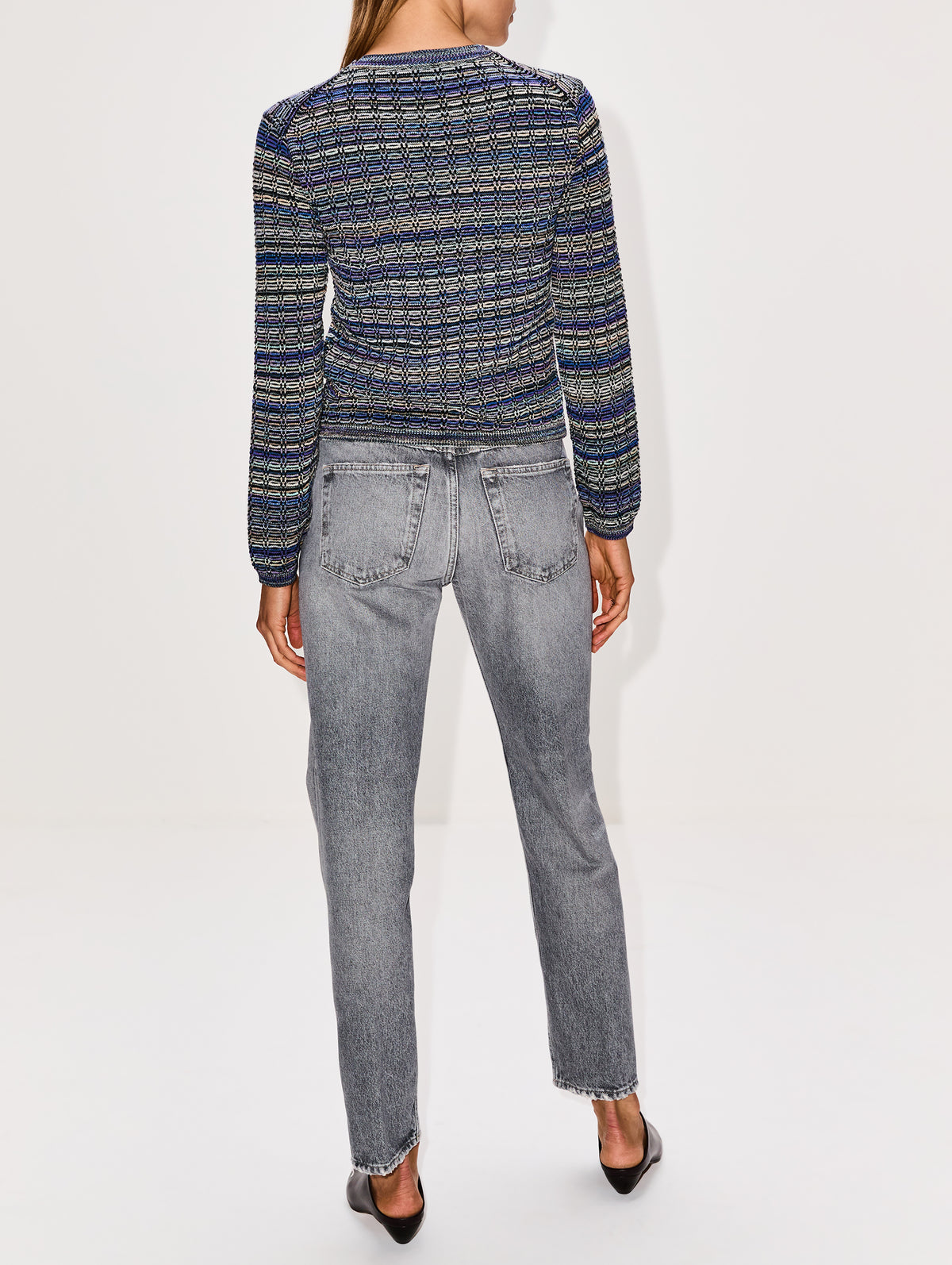 Crewneck Long Sleeve Top,CLOSED,BLACK,Image 3