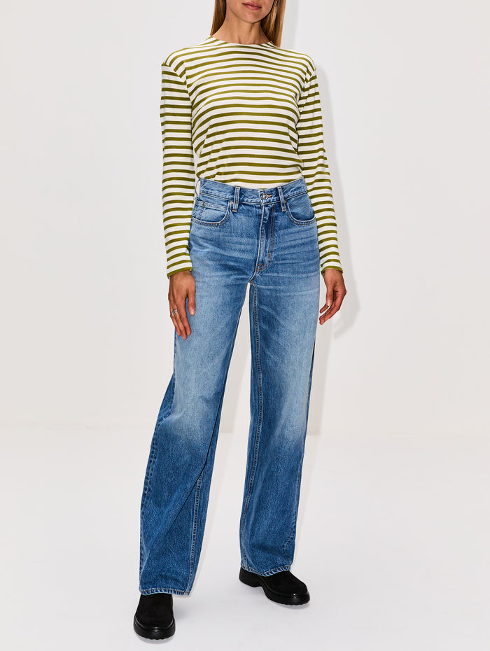 Basic Longsleeve Top,CLOSED,PISTACHIO GREEN,Image 1