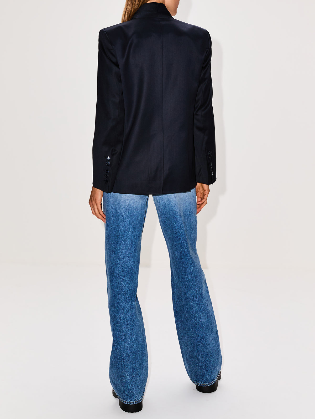 Collarless Dinner Jacket,TWP,MIDNIGHT,Image 3