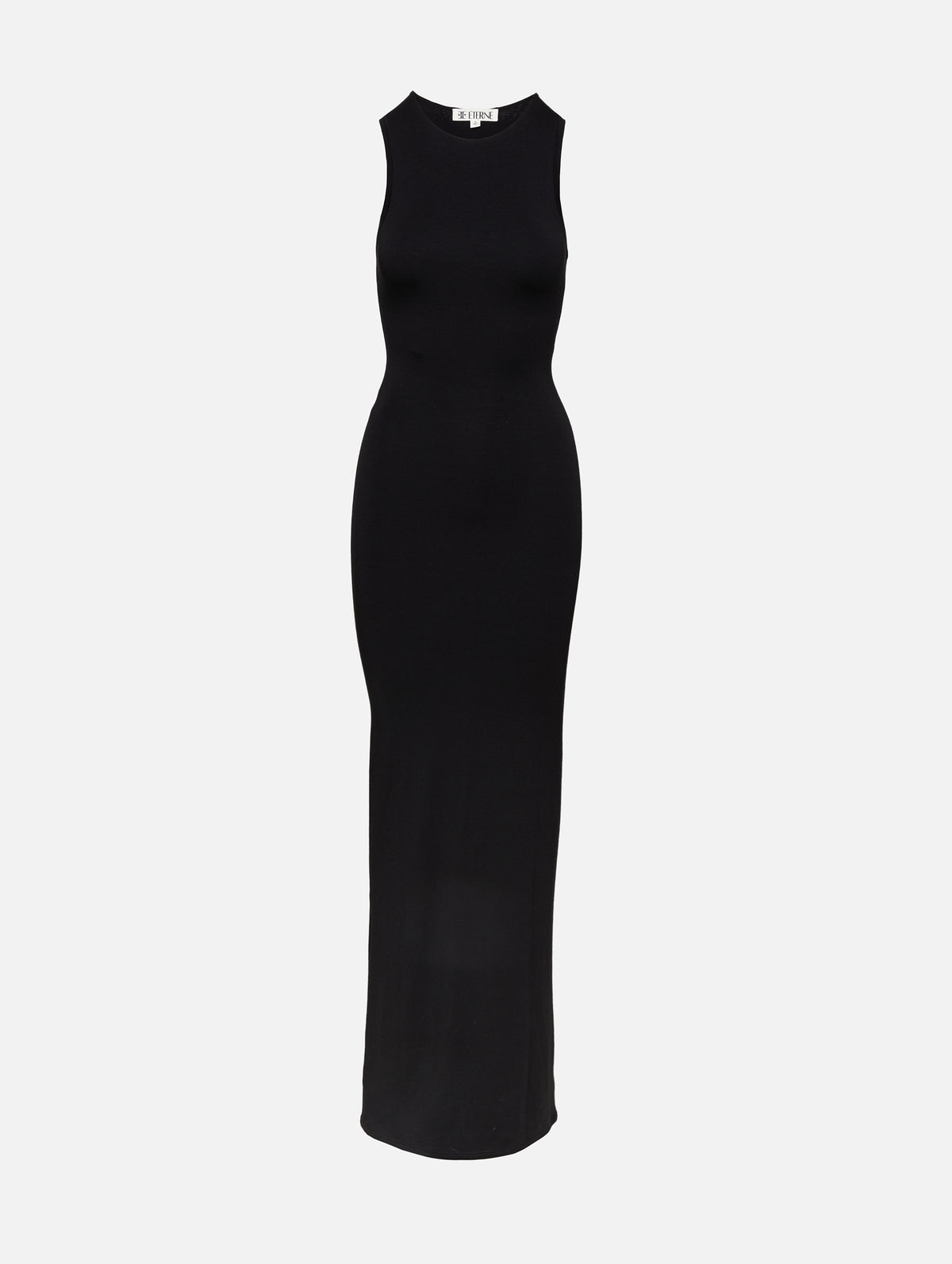 Sleeveless Crewneck Maxi Dress,ÉTERNE,BLACK,Image 1