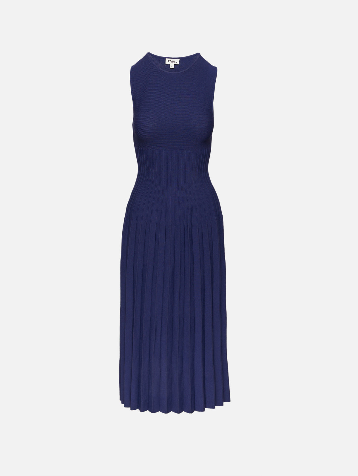Elyse Dress,STAUD,NAVY,Image 1