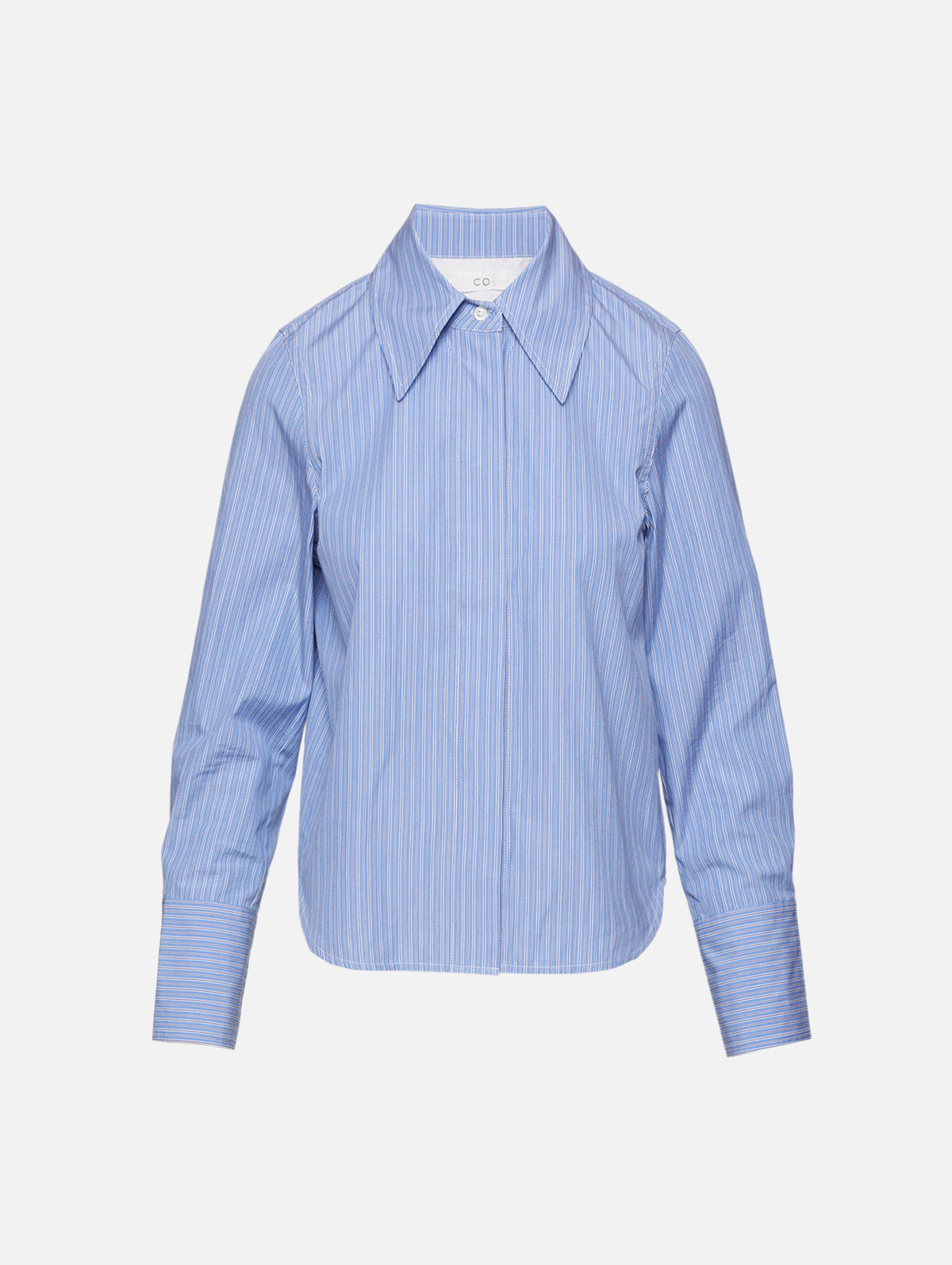 Fitted Classic Shirt,CO,BLUE MULTI,Image 1