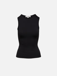 Sleeveless Crewneck Top,ÉTERNE,BLACK,Image 1
