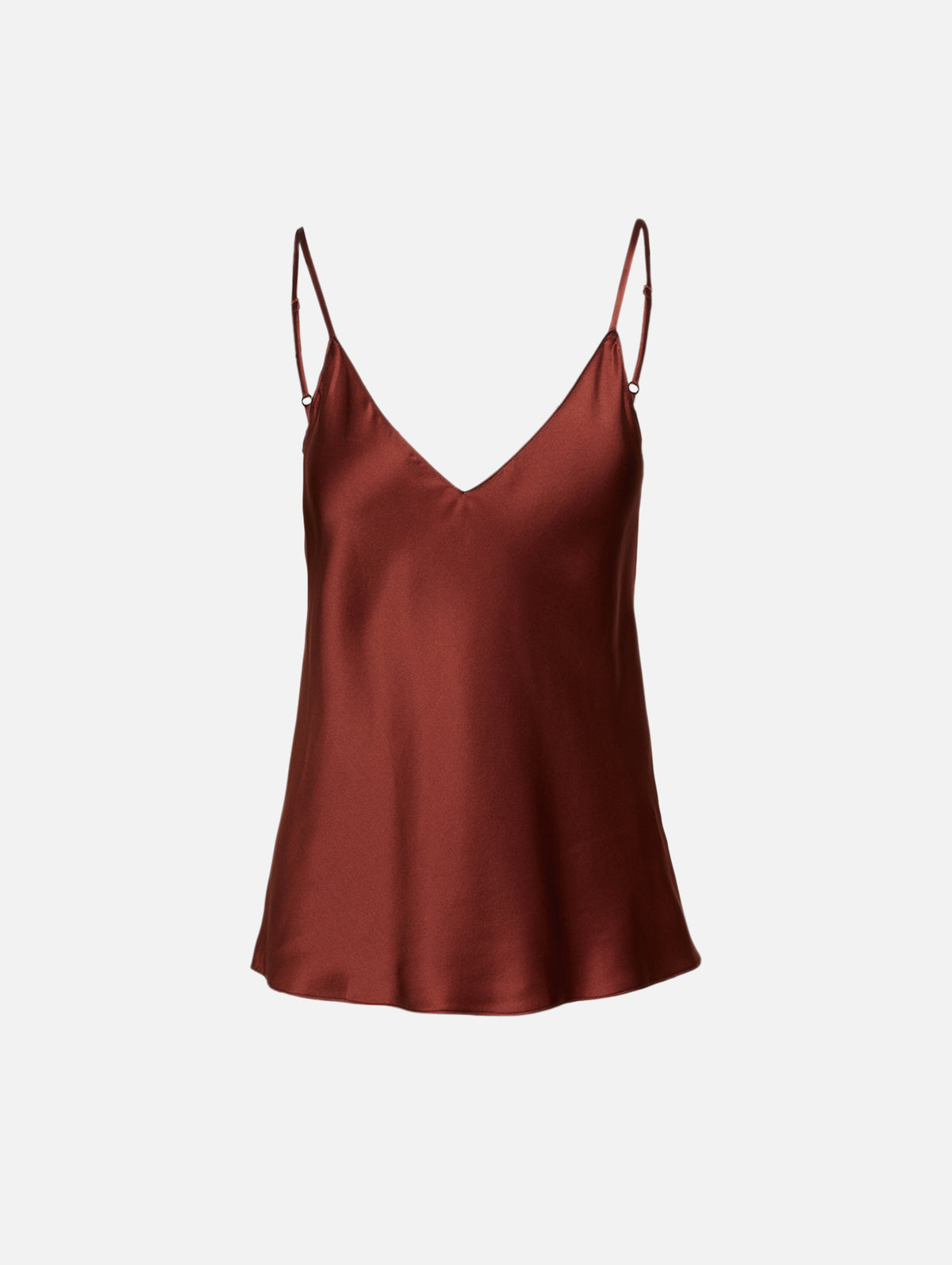 Gloria Bias Cut Cami Top,SABLYN,MAHOGANY,Image 1