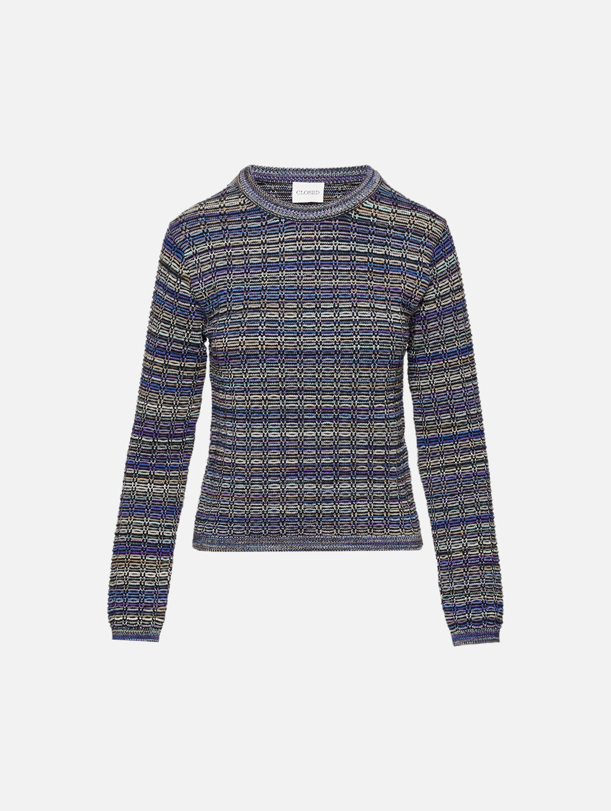 Crewneck Long Sleeve Top,CLOSED,BLACK,Image 1