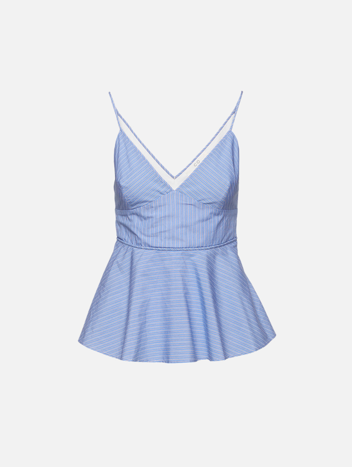 Basque Top,CO,BLUE MULTI,Image 1
