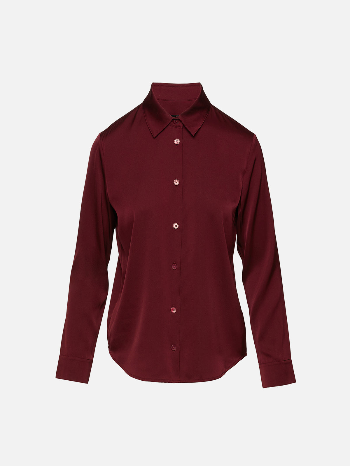 Summer Silk Blouse,ELYSEWALKER LABEL,BURGUNDY,Image 1