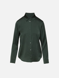 Summer Silk Blouse,ELYSEWALKER LABEL,FOREST GREEN,Image 1