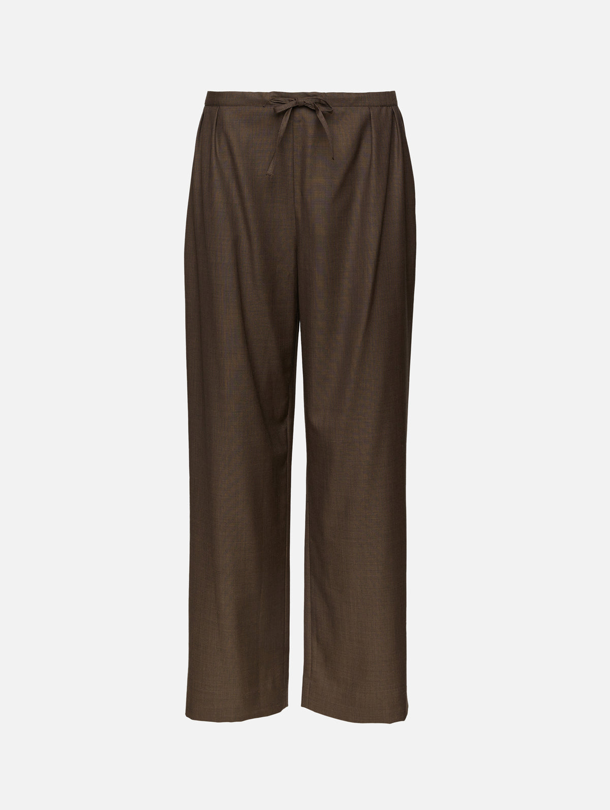 Cove Wide Pant,LOULOU DE SAISON,BROWN MELANGE,Image 1