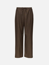 Cove Wide Pant,LOULOU DE SAISON,BROWN MELANGE,Image 1