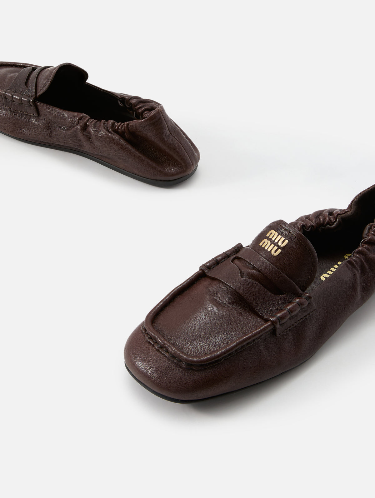 Scrunch Loafer,MIU MIU,BRIARWOOD,Image 2