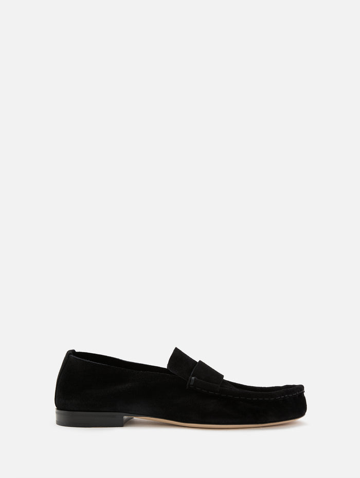Soft Mocassin,THE ROW,BLACK,Image 1