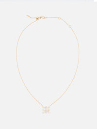 Checkerboard Pendant,ONDYN,YELLOW GOLD,Image 2