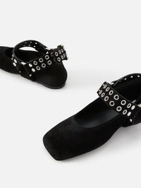Ballet Flat,ALAIA,NOIR,Image 2