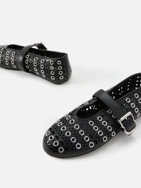 Ballet Flat,ALAIA,NOIR,Image 2