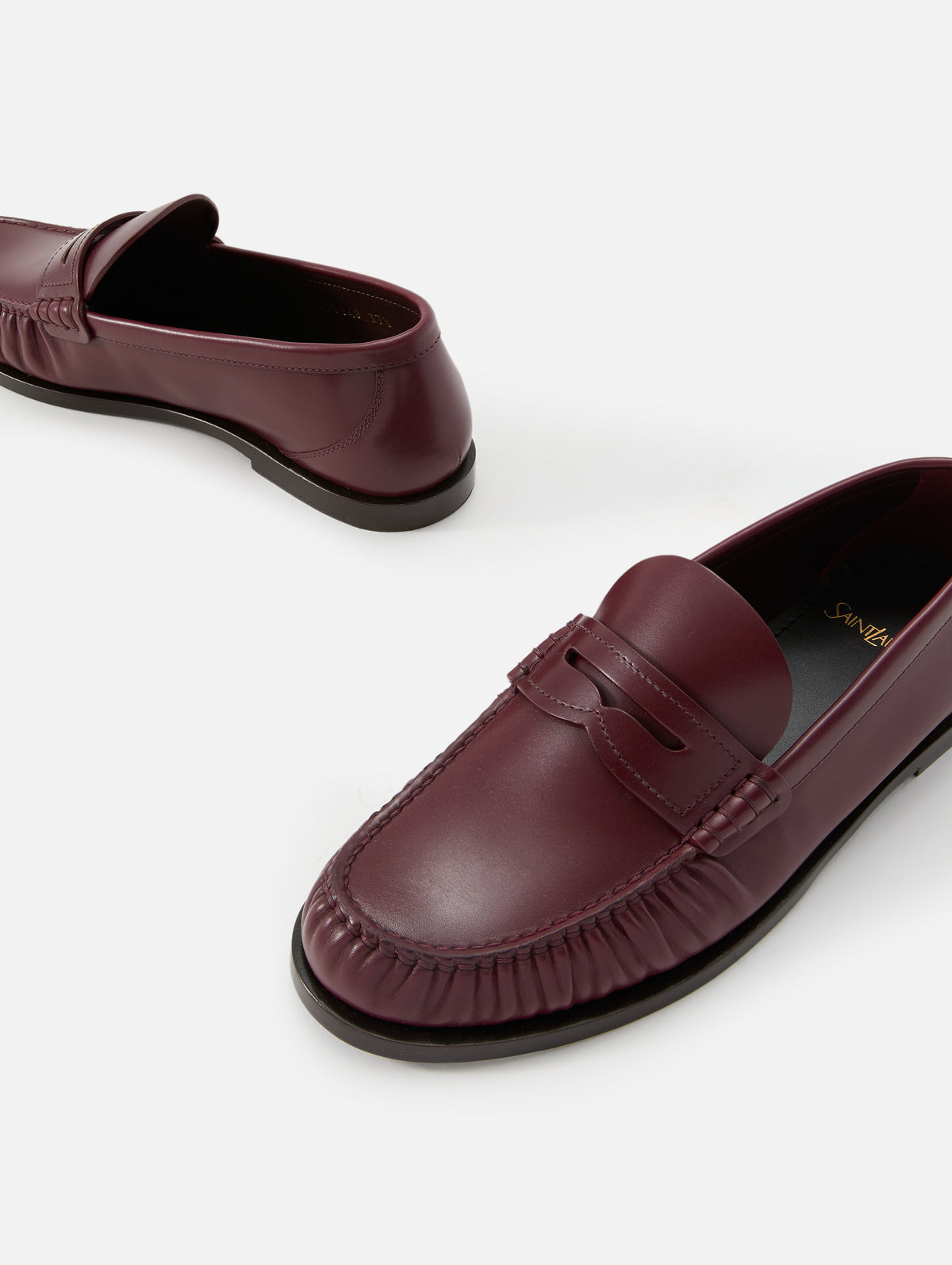 Laurent Mocassin 5mm,SAINT LAURENT,DARK RUBY,Image 2