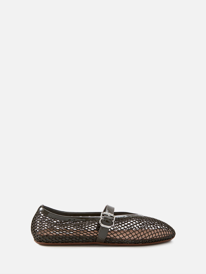 Ballet Flat,ALAIA,KHAKI,Image 1