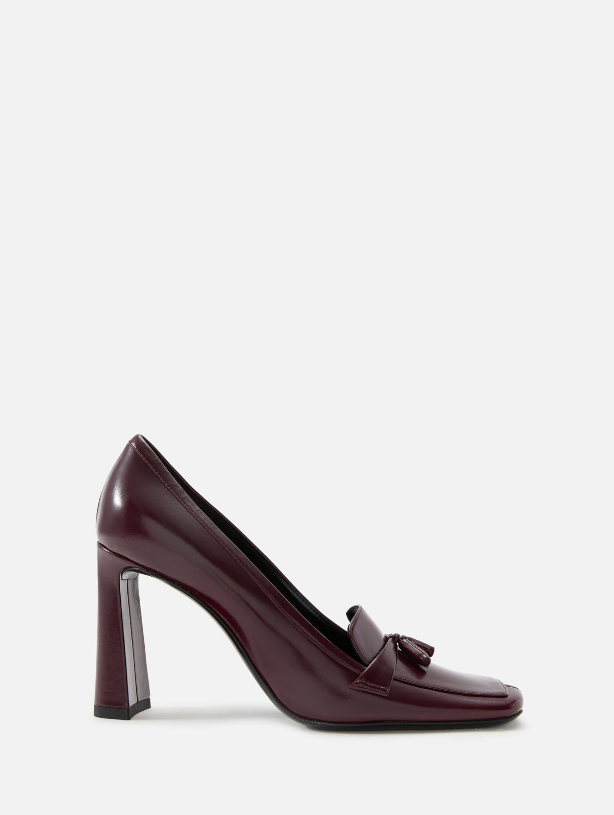 New Mocassin Pump 90mm,SAINT LAURENT,BORDEAUX,Image 1