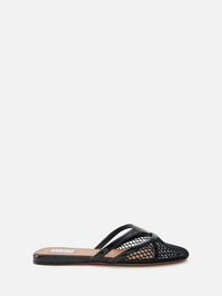 Infradito Fishnet Mule,ALAIA,BLACK,Image 1