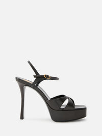 Debbie Platform Sandal 85mm,SAINT LAURENT,EAGLE BROWN,Image 1