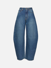 Round Pant,ALAIA,BLEU VINTAGE,Image 1