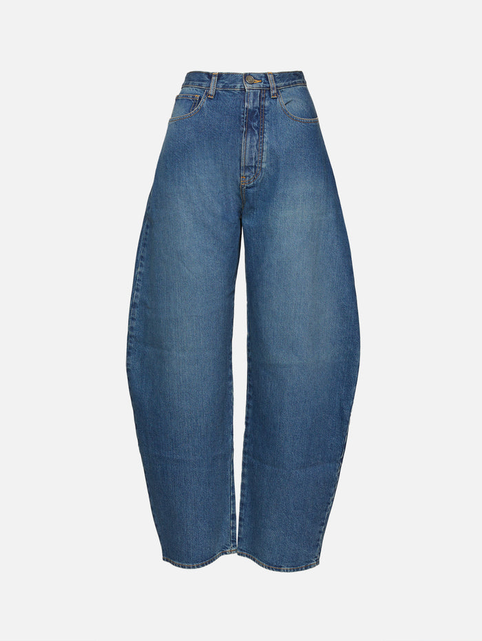 Round Pant,ALAIA,BLEU VINTAGE,Image 1