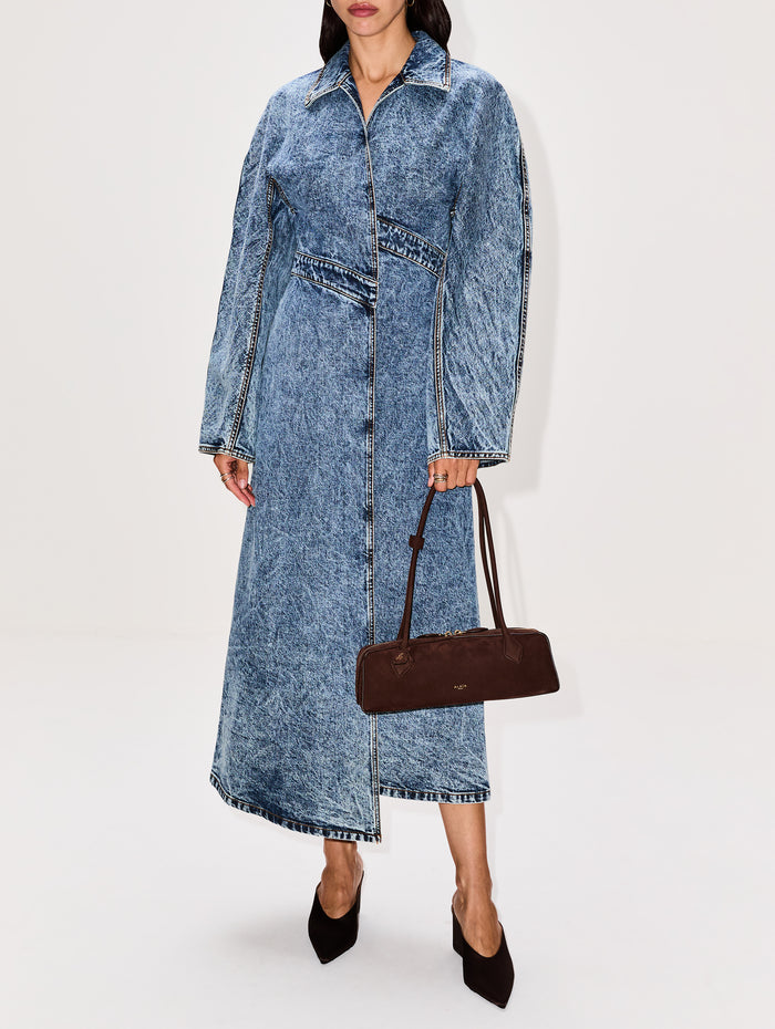 Spiral Trench,ALAIA,BLEU NEIGE,Image 1