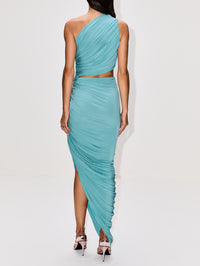 Coutout Dress,ALAIA,BLEU OCEAN,Image 4