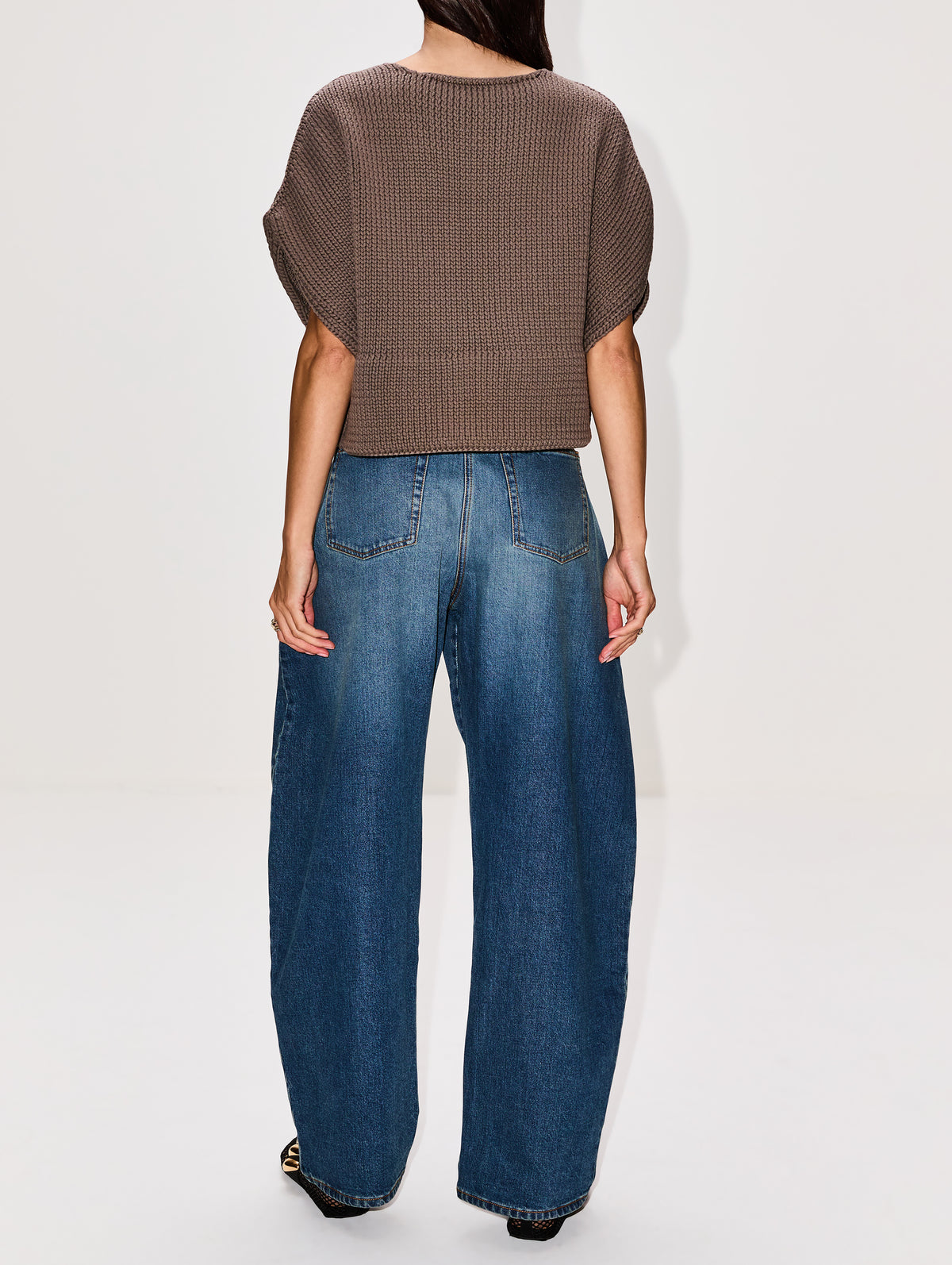Low Round Pant,ALAIA,BLEU MINERA,Image 3