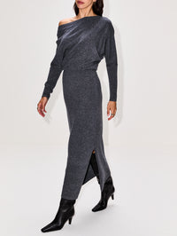 Kasos Dress,ALTUZARRA,JET MELANGE,Image 3