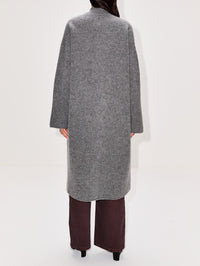Slim Cocoon Coat,LAINEY KEOGH,GREY,Image 3