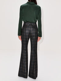 Summer Silk Blouse,ELYSEWALKER LABEL,FOREST GREEN,Image 3