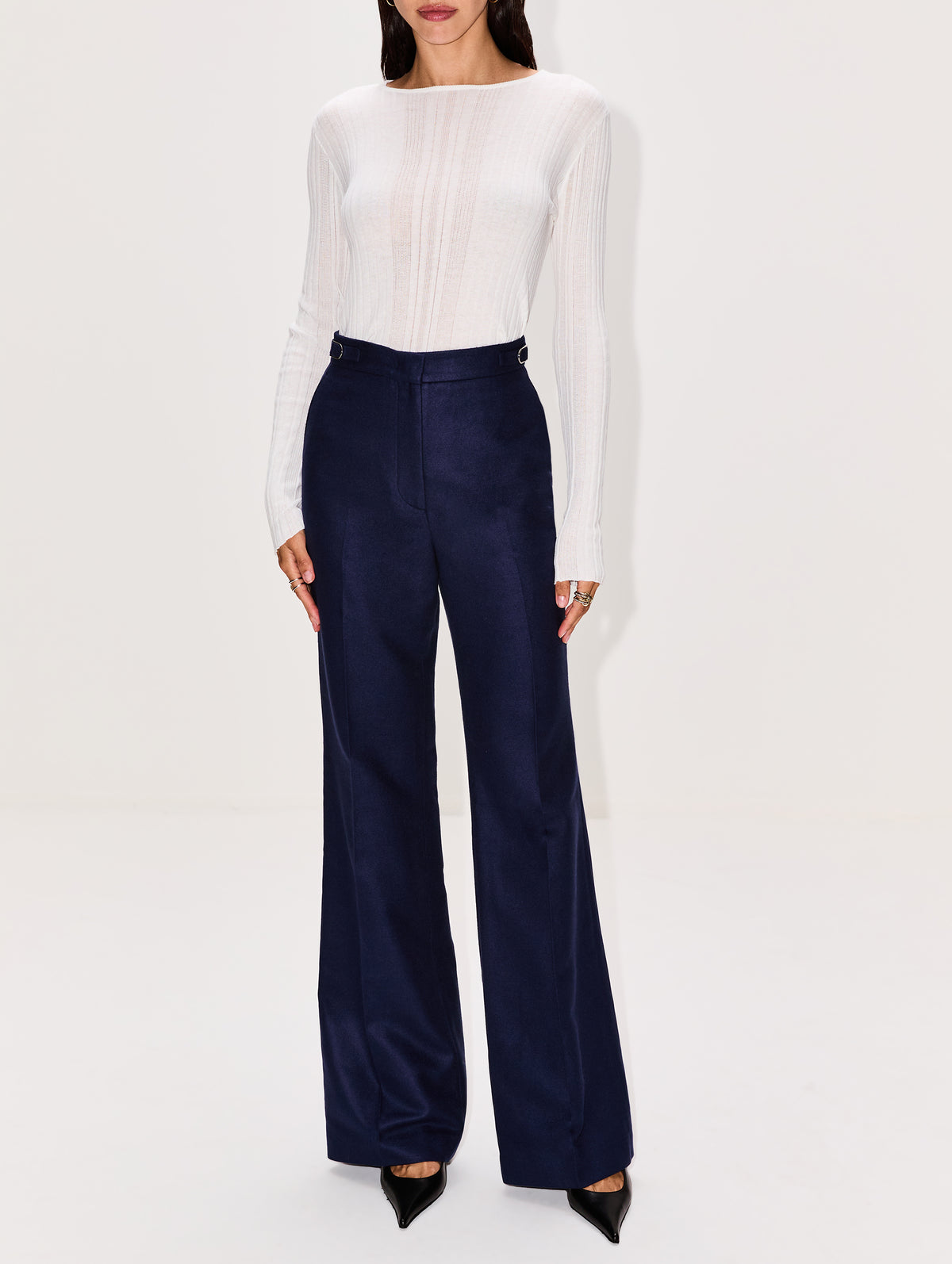 Vesta Pant,GABRIELA HEARST,NAVY,Image 2