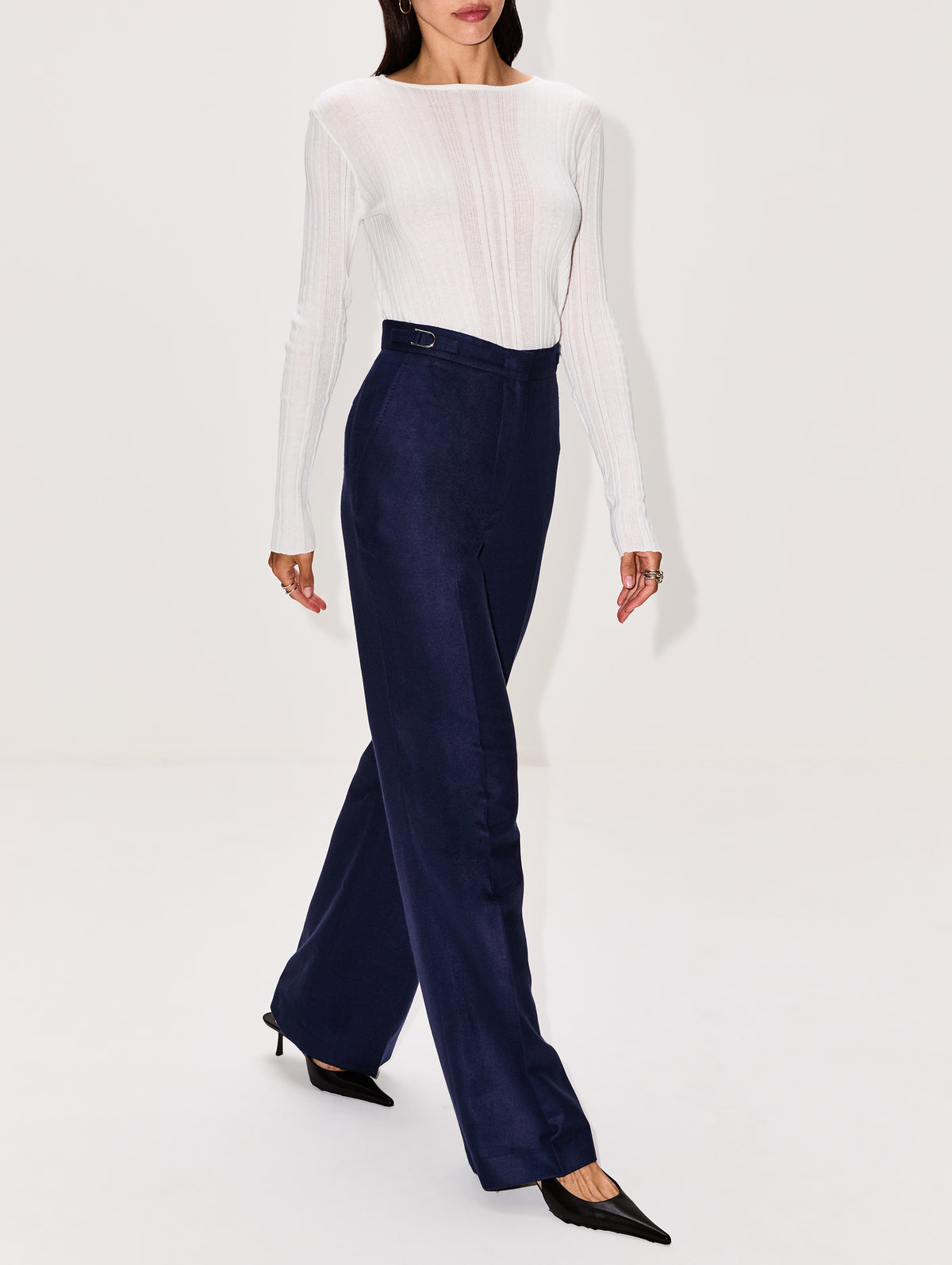Vesta Pant,GABRIELA HEARST,NAVY,Image 3