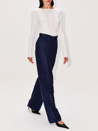 Vesta Pant,GABRIELA HEARST,NAVY,Image 3