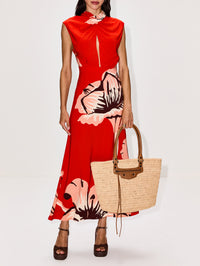 Al Son De Las Astomelias Dress,JOHANNA ORTIZ,RED/PINK/WINE,Image 2