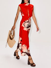 Al Son De Las Astomelias Dress,JOHANNA ORTIZ,RED/PINK/WINE,Image 3