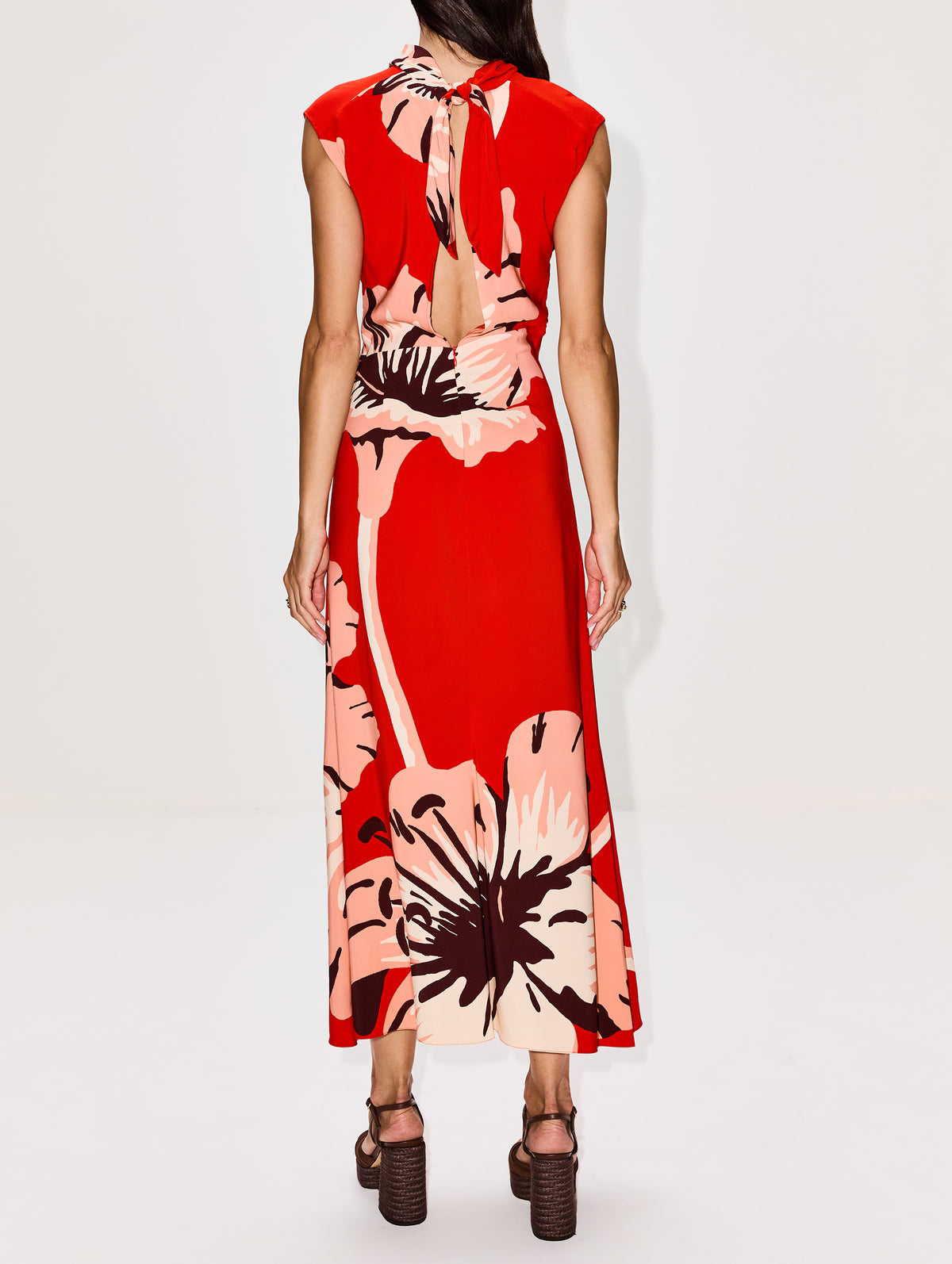 Al Son De Las Astomelias Dress,JOHANNA ORTIZ,RED/PINK/WINE,Image 4